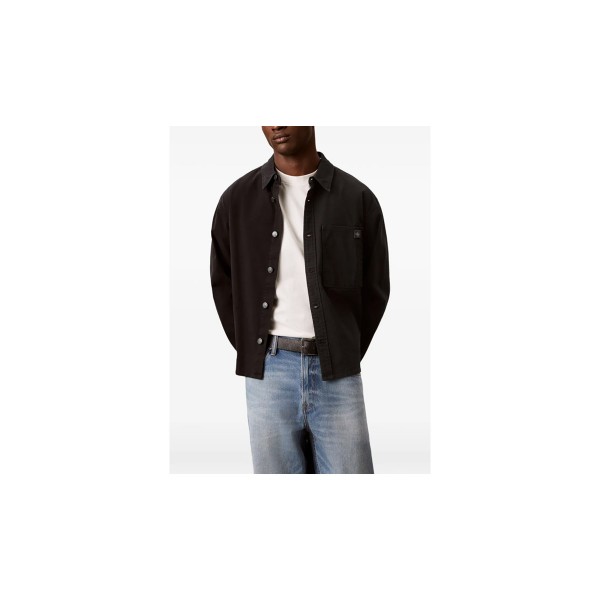 Calvin Klein Cotton Canvas Πουκάμισο Μακρυμάνικο Ανδρικό (LV04RG407G UB1)