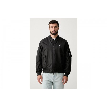 Calvin Klein Padded Nylon Ανδρικό Μπουφάν Bomber Μαύρο