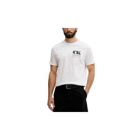 Calvin Klein Resort Graphic Ανδρικό Κοντομάνικο T-Shirt Λευκό