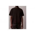 Calvin Klein Relaxed Embossed Logo Ανδρικό Κοντομάνικο T-Shirt Μαύρο
