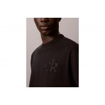 Calvin Klein Relaxed Embossed Logo Ανδρικό Κοντομάνικο T-Shirt Μαύρο