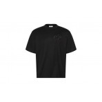 Calvin Klein Relaxed Embossed Logo Ανδρικό Κοντομάνικο T-Shirt Μαύρο