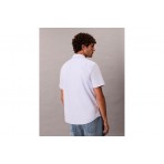 Calvin Klein Oxford Cotton Ανδρικό Κοντομάνικο Πουκάμισο Μαύρο