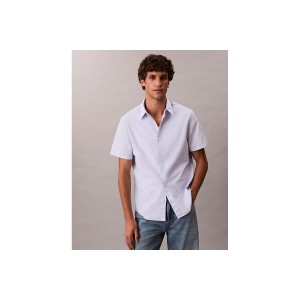 Calvin Klein Oxford Cotton Πουκάμισο Κοντομάνικο Ανδρικό (LV140EM124 UB1)