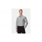 Calvin Klein Solid Classic Oxford Ανδρικό Μακρυμάνικο Πουκάμισο Γκρι