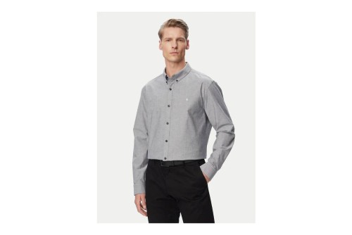 Calvin Klein Solid Classic Oxford Πουκάμισο Μακρυμάνικο Ανδρικό (LV140EM125 CEF)