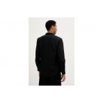 Calvin Klein Classic Oxford Cotton Ανδρικό Μακρυμάνικο Πουκάμισο Μαύρο