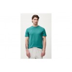 Calvin Klein Classic Monogram Ανδρικό Κοντομάνικο T-Shirt Τυρκουάζ