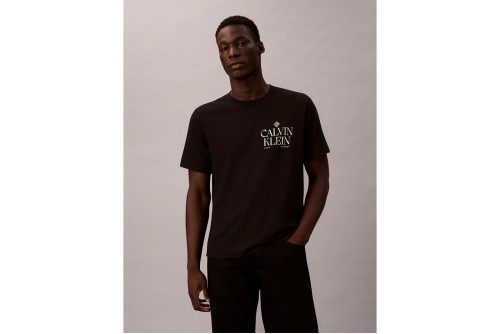 Calvin Klein Logo Roses Graphic Classic T-Shirt Ανδρικό (LV14RE801G UB1)
