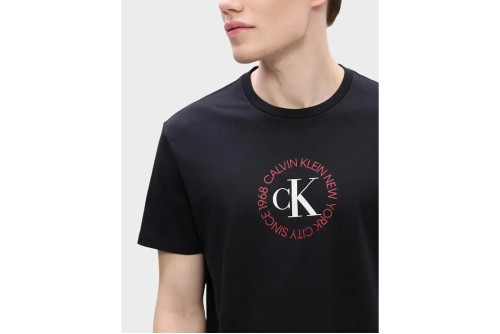 Calvin Klein Word Circle Graphic T-Shirt Ανδρικό (LV14RE816G UB1)