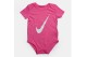 Nike Βρεφικά Κορμάκια Λευκά, Γκρι, Ροζ 3-Τεμάχια