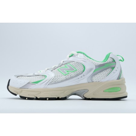 New Balance 530 Sneakers Λευκά, Πράσινα, Ασημί, Μπεζ