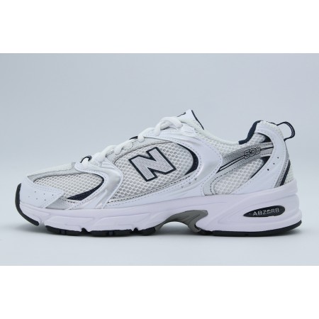 New Balance 530 Unisex Sneakers Λευκά, Ασημί, Μπλε Σκούρο