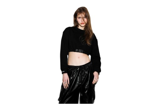 Mwm Crop Top Μακρυμάνικο Γυναικείο (MW071032001 BLACK)