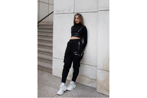 Mwm Μπλούζα Με Ψηλό Λαιμό Γυναικεία (MW071032010 BLACK)