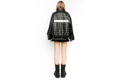 Mwm Μπουφάν Δερματίνη (MW074071021 BLACK)