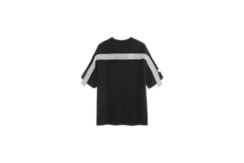 Mwm Metal Tape Detail Regular Fit T-Shirt (MW091020419 BLACK)