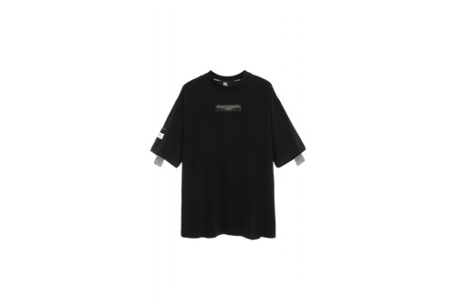 Mwm Metal Tape Detail Regular Fit T-Shirt (MW091020419 BLACK)