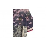Mwm Oversized Silk Bandana T-Shirt (MW092020394 BLUE)