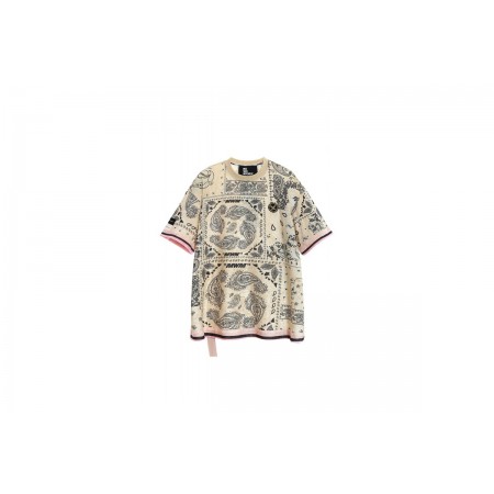 Mwm Oversized Silk Bandana T-Shirt 