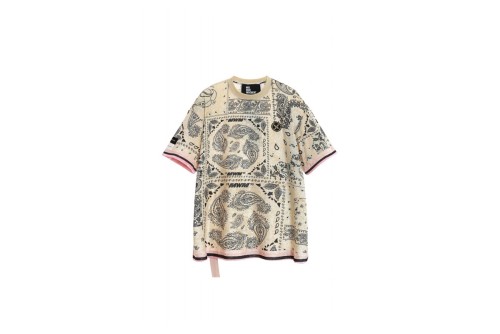 Mwm Oversized Silk Bandana T-Shirt (MW092020394 ECRU)