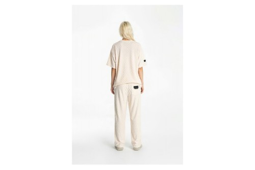 Mwm Square Pattem Soft Fabric T-Shirt (MW092020402 ECRU)