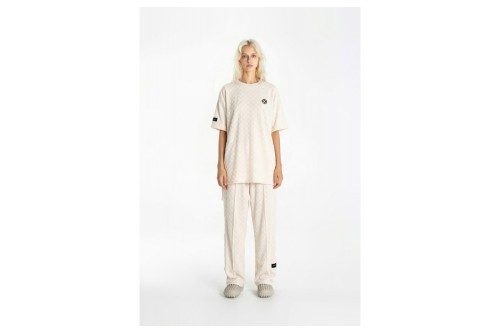 Mwm Square Pattem Soft Fabric T-Shirt (MW092020402 ECRU)