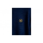 Mwm Pleated Texture Regular Fit T-Shirt (MW092020406 NAVY)