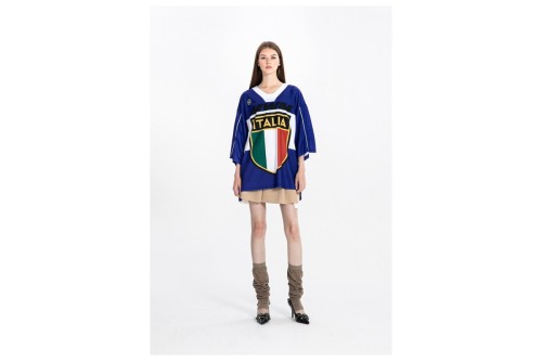 Mwm Ultra-Oversized Country Team Jersey T-Shirt (MW092020423 BLUE)
