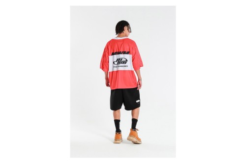 Mwm Ultra-Oversized Country Team Jersey T-Shirt (MW092020423 RED)