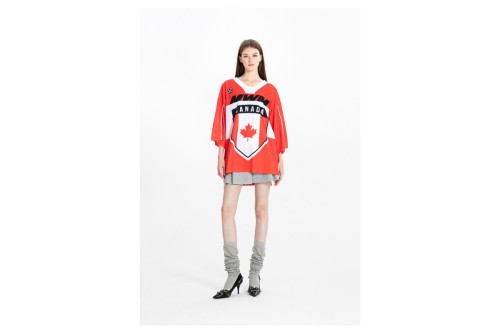 Mwm Ultra-Oversized Country Team Jersey T-Shirt (MW092020423 RED)
