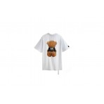 Mwm Teddy Bear Print Oversized T-Shirt (MW092020447 WHITE)