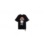Mwm Teddy Bear Sweatwear Dog Print Regular Fit T-Shirt (MW092020456 BLACK)