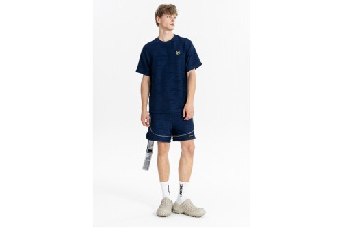 Mwm Two-Bone Pleated Texture Σορτς Αθλητικό (MW092040407 NAVY)
