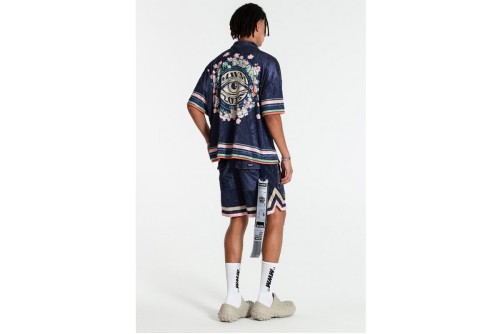 Mwm Colorblock Almond Blossom  Πουκάμισο Κοντομάνικο (MW092080389 NAVY)