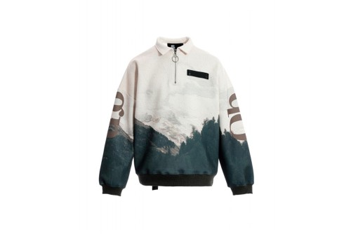 Mwm Sudadera Μπλούζα Με Φερμουάρ (MW093060053 ECRU-BLK)