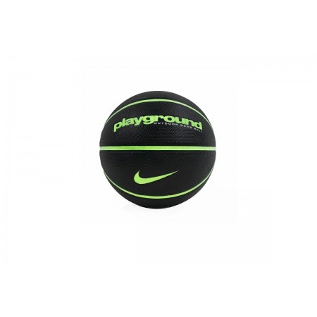 Nike Playground Μπάλα Μπάσκετ Μαύρη, Λαχανί (N1004371060)