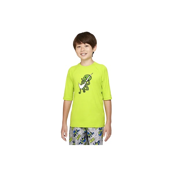 Nike Short Sleeve Hudrogu Παιδικό T-Shirt Αντηλιακό Uv (NESSC835 312)