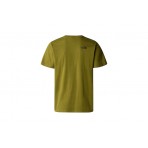 The North Face Easy Ανδρικό Κοντομάνικο T-Shirt Λαδί