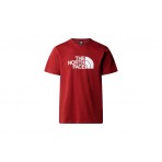 The North Face Easy Ανδρικό Κοντομάνικο T-Shirt Μπορντό