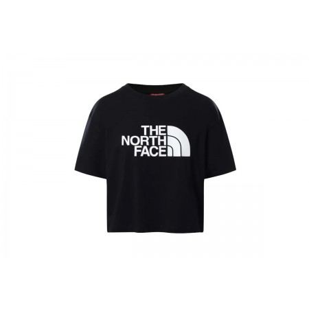 The North Face Γυναικεία Κοντομάνικη Crop Top Μπλούζα Μαύρη