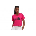 The North Face Γυναικεία Κοντομάνικη Crop Top Μπλούζα Φούξια