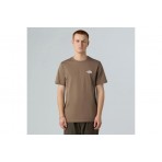 The North Face Simple Dome Ανδρικό Κοντομάνικο T-Shirt Καφέ