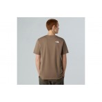 The North Face Simple Dome Ανδρικό Κοντομάνικο T-Shirt Καφέ