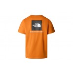 The North Face Redbox Tee Ανδρικό Κοντομάνικο T-Shirt Πορτοκαλί