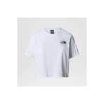 The North Face Cropped Γυναικείο Κοντομάνικο T-Shirt Λευκό