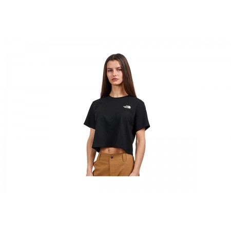 The North Face Cropped Γυναικείο Κοντομάνικο T-Shirt Μαύρο