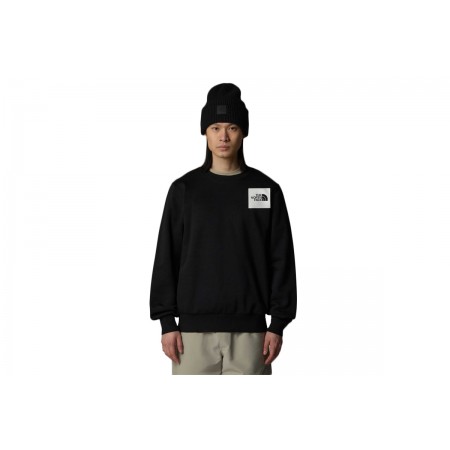 The North Face Fine Crew Ανδρική Μακρυμάνικη Μπλούζα Μαύρη