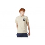 The North Face Fine Ανδρικό Κοντομάνικο T-Shirt Εκρού