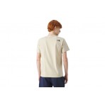 The North Face Fine Ανδρικό Κοντομάνικο T-Shirt Εκρού